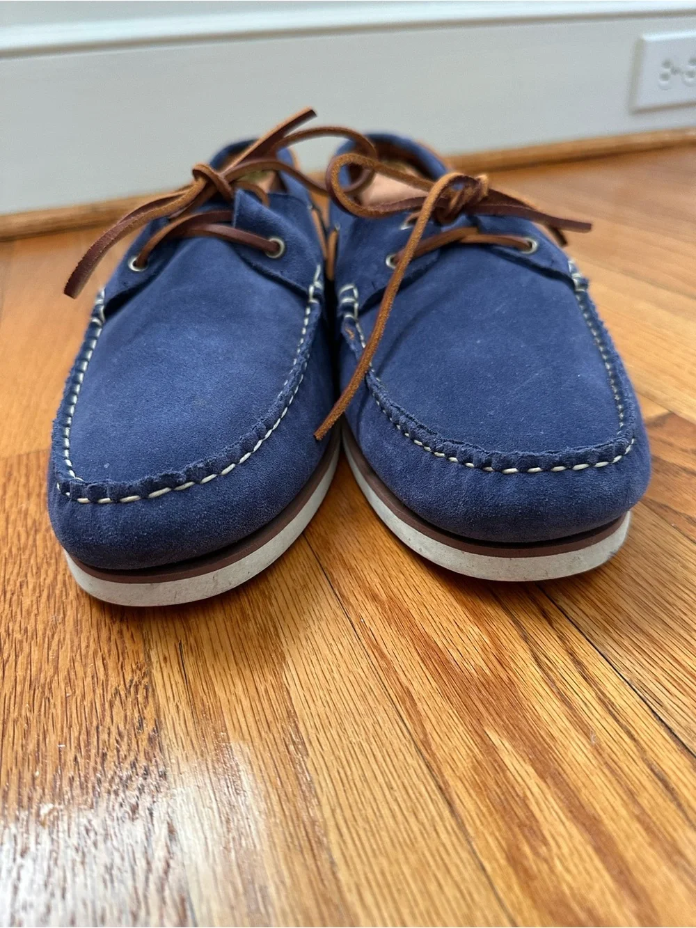 Allen Edmonds Force 10 Boat Shoe - Blue Suede